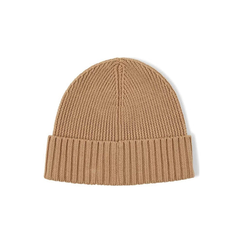 Load image into Gallery viewer, BOSS VIRGIN-WOOL BEANIE HAT WITH FAUX-LEATHER LOGO PATCH - Yooto
