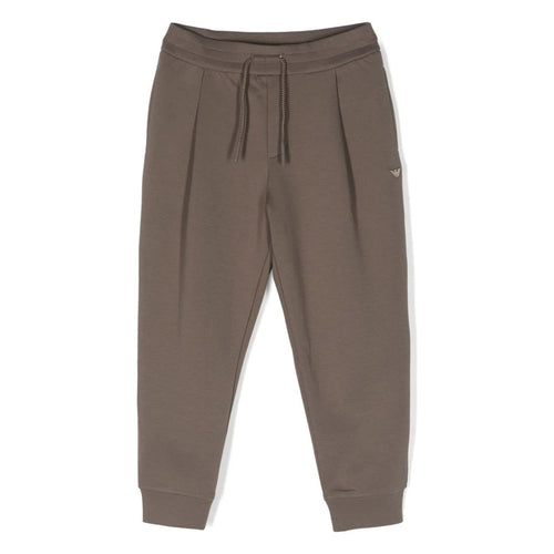 Load image into Gallery viewer, EMPORIO ARMANI KIDS PLEAT-DETAIL JERSEY TRACK PANTS - Yooto
