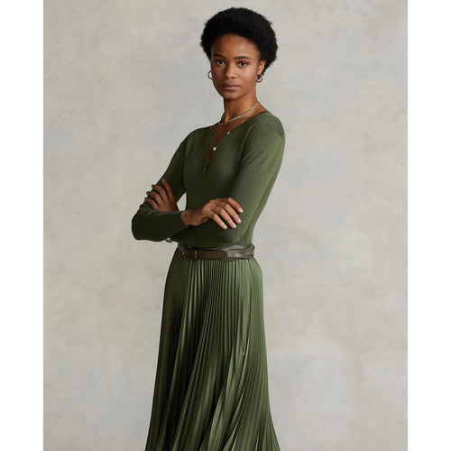 Load image into Gallery viewer, Hybrid Sweater-Pleated Midi Dress - Yooto

