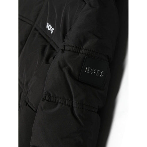 Load image into Gallery viewer, BOSS KIDS LOGO-PRINT PADDED HOODED JACKET - Yooto
