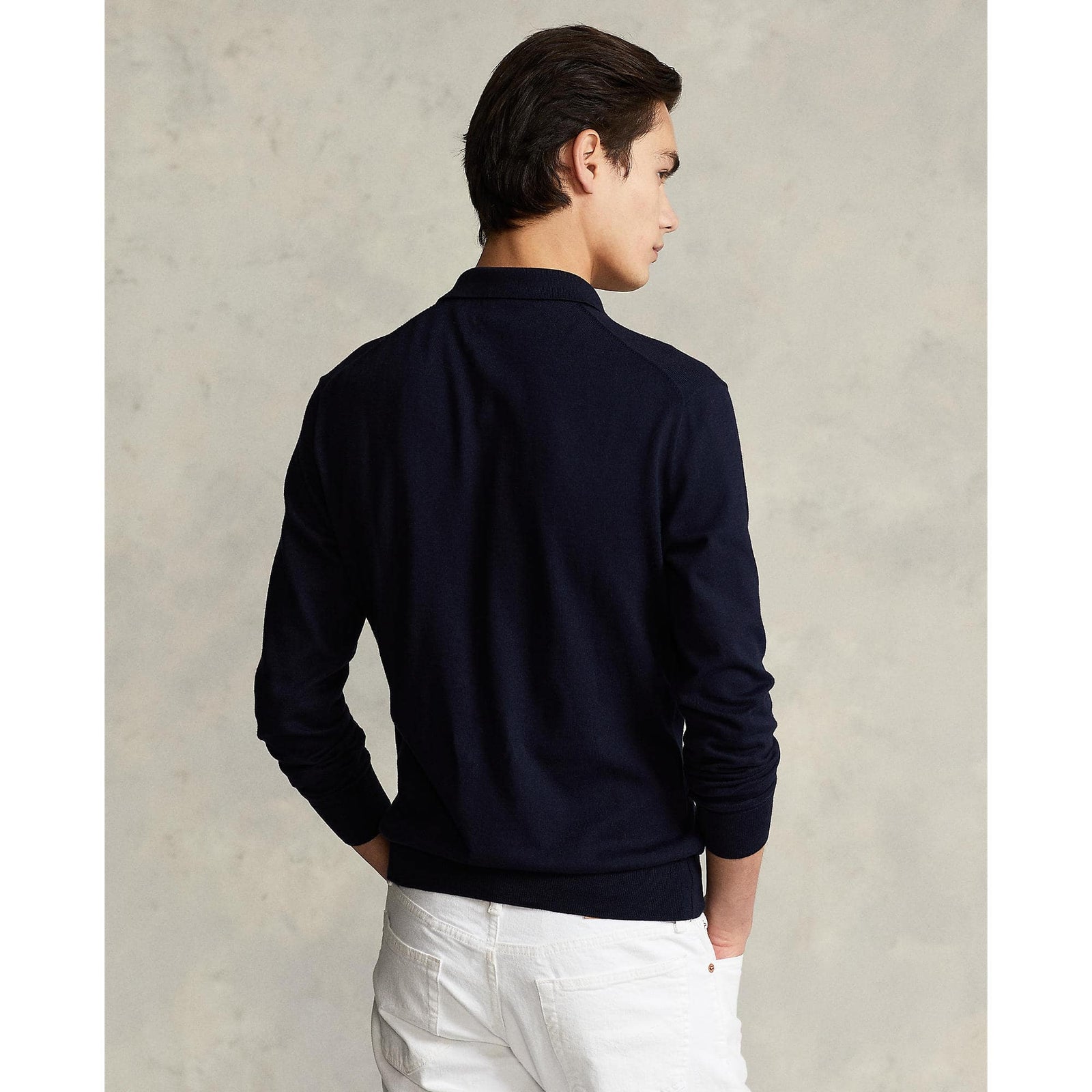 Cotton Polo-Collar Sweater - Yooto