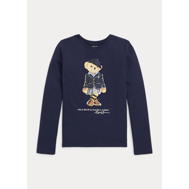 Polo Ralph Lauren Polo Bear Cotton Long-Sleeve Tee - Yooto