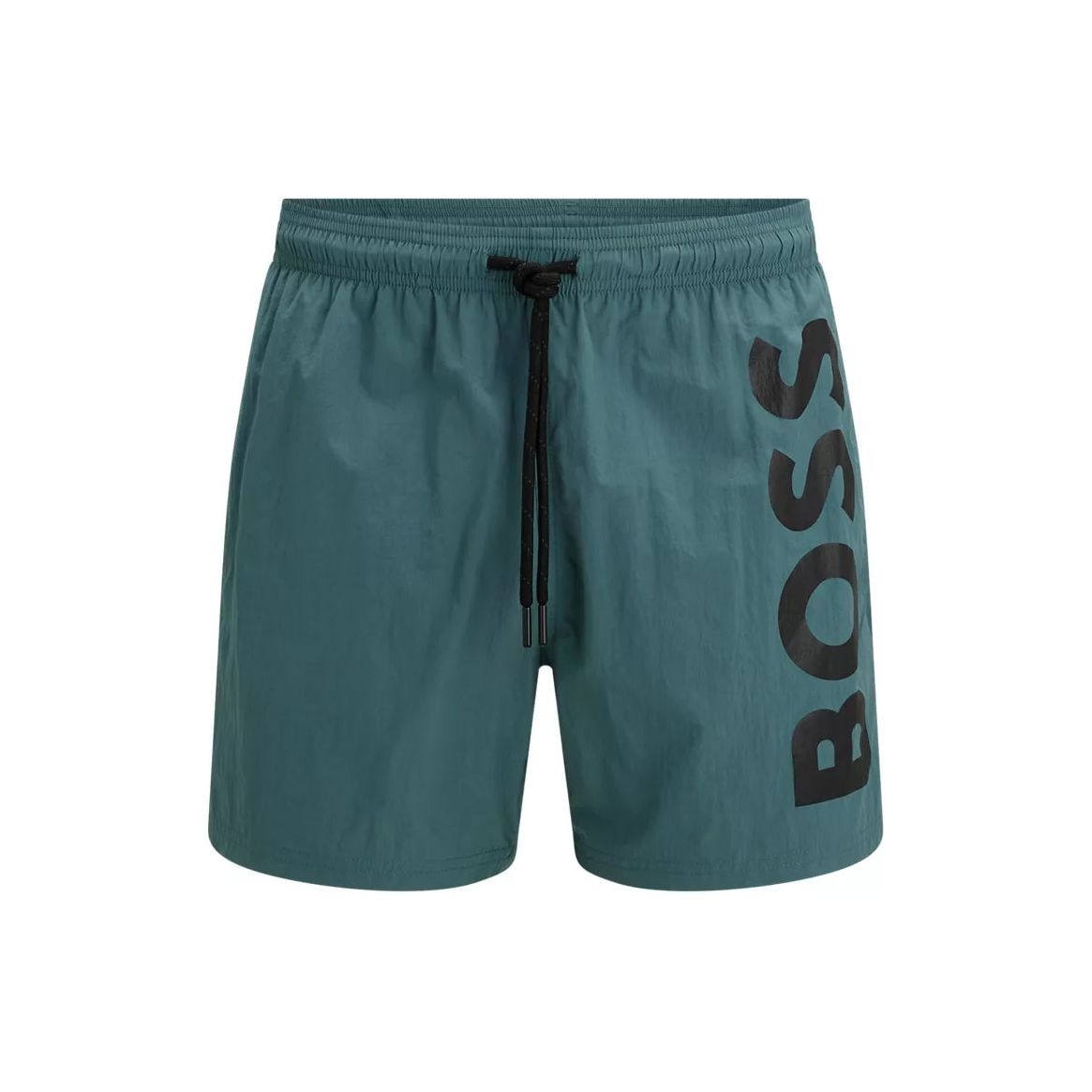 BOSS QUICK-DRYING SWIM SHORTS WITH LARGE CONTRAST LOGO - Yooto