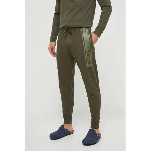 Load image into Gallery viewer, BOSS CUFFED TRACKSUIT BOTTOMS IN FRENCH TERRY WITH LOGO PRINT - Yooto
