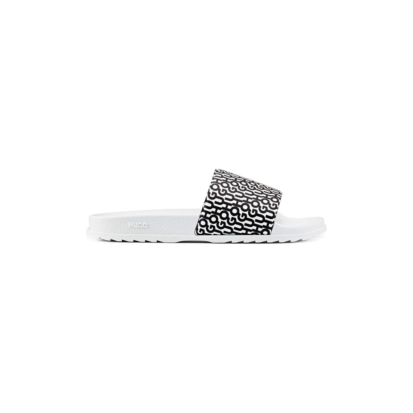 ITALIAN-MADE SLIDES WITH LOGO-PRINT MOTIF - Yooto