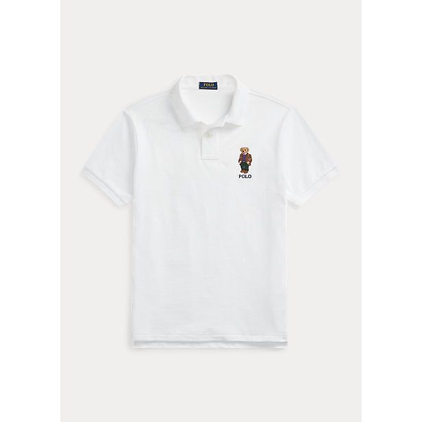 POLO RALPH LAUREN CUSTOM SLIM FIT POLO BEAR POLO SHIRT - Yooto