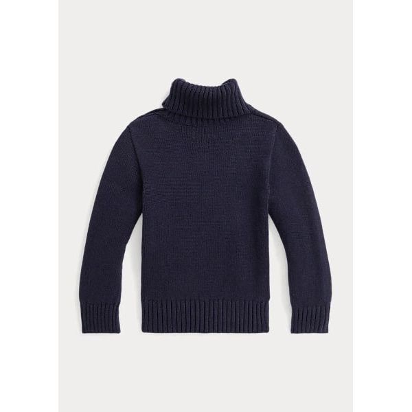 POLO RALPH LAUREN COTTON BLEND TURTLENECK WITH DOG - Yooto