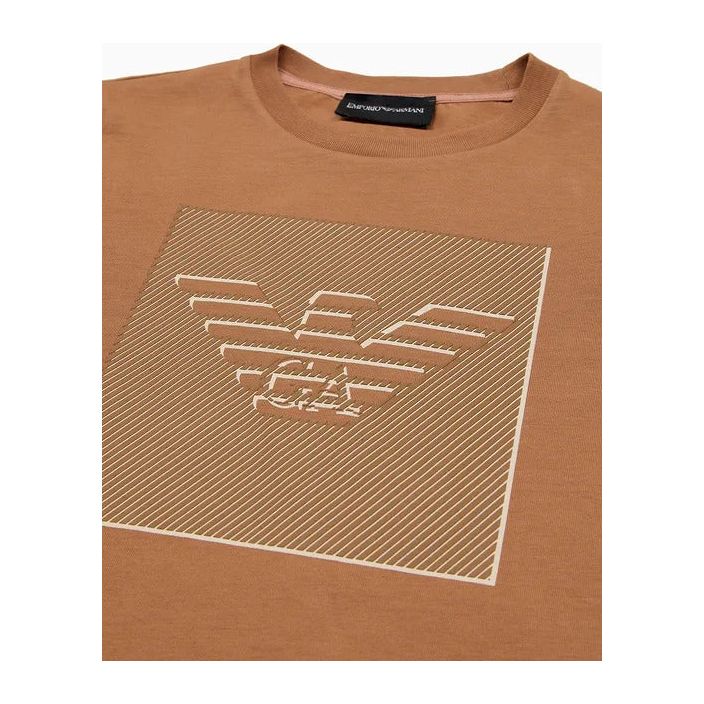 EMPORIO ARMANI KIDS JERSEY T-SHIRT WITH 3D-EFFECT EAGLE PRINT - Yooto