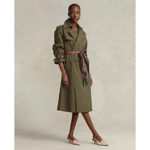 Load image into Gallery viewer, Scarf-Belt Poplin Trench Coat - Yooto
