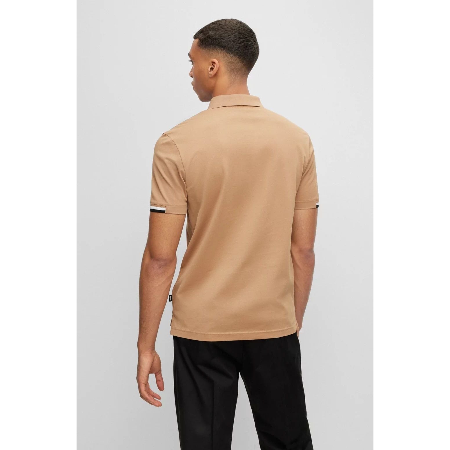 BOSS REGULAR-FIT POLO SHIRT WITH RUBBERIZED LOGO - Yooto