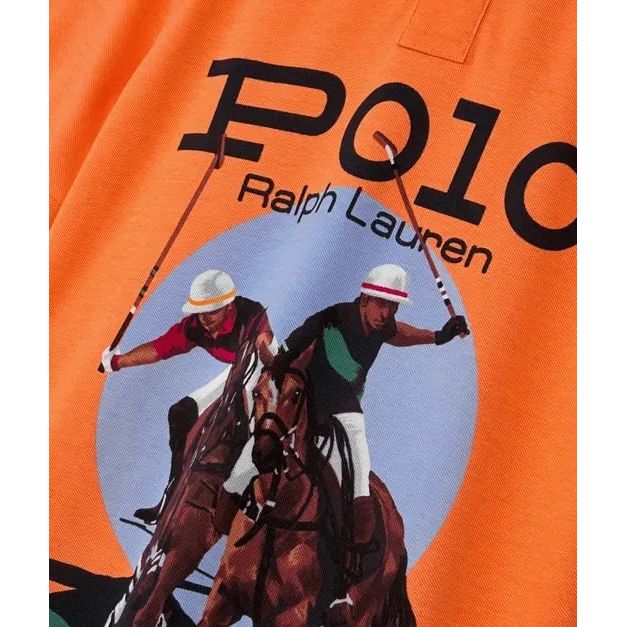 POLO RALPH LAUREN CLASSIC FIT MESH GRAPHIC POLO SHIRT - Yooto