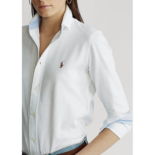 Ralph lauren knit cotton oxford shirt on sale