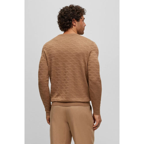 Load image into Gallery viewer, BOSS SILK SWEATER WITH JACQUARD PATTERN - Yooto
