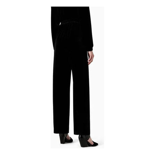 Load image into Gallery viewer, EMPORIO ARMANI CHENILLE PALAZZO TROUSERS WITH LOGO TAPE - Yooto
