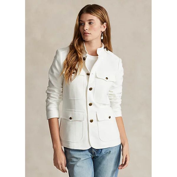 POLO RALPH LAUREN BUTTONED JACQUARD BLAZER - Yooto