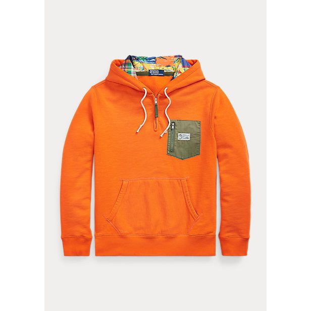 POLO RALPH LAUREN FLEECE QUARTER-ZIP HOODIE - Yooto