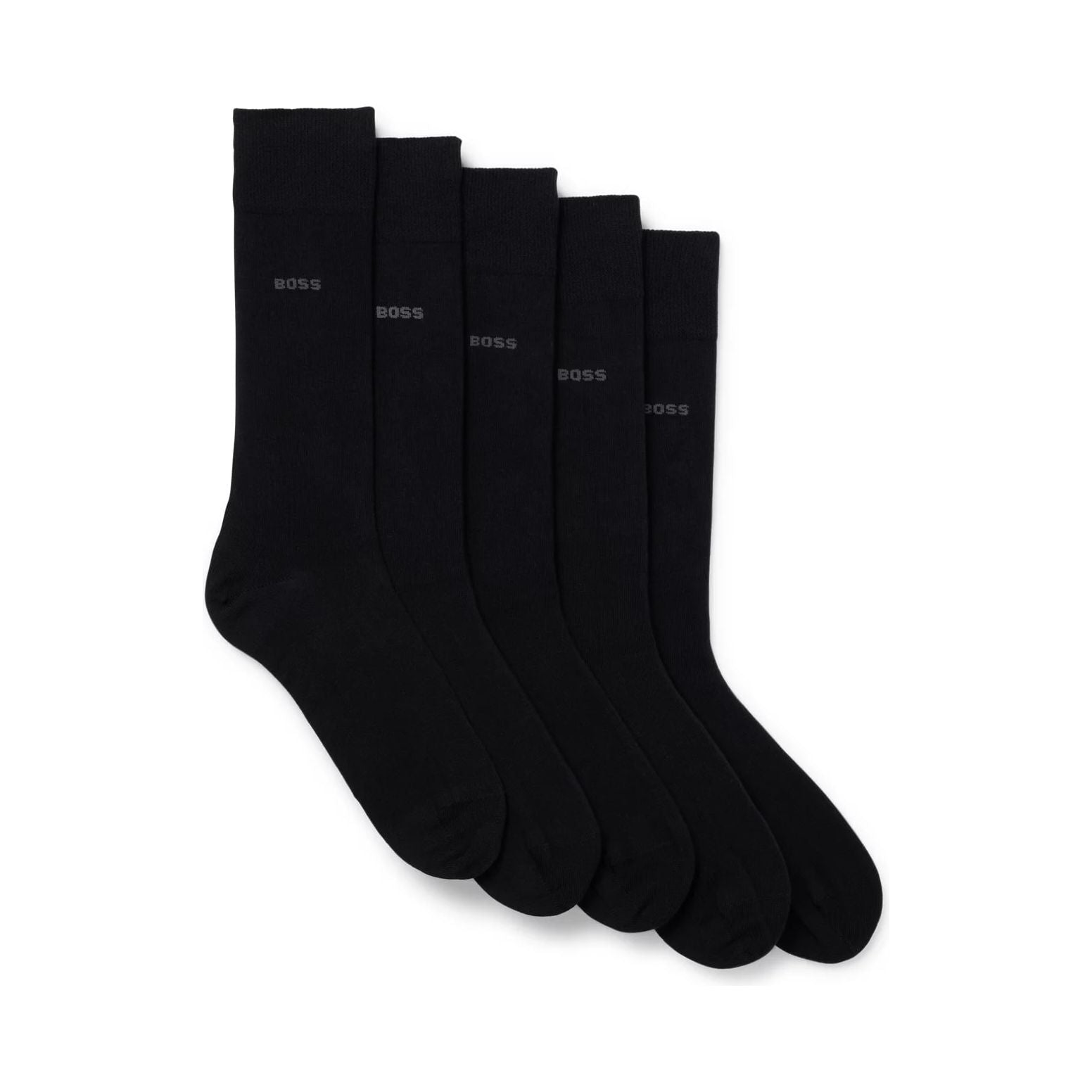 BOSS FIVE-PACK OF REGULAR-LENGTH SOCKS IN A COTTON BLEND - Yooto