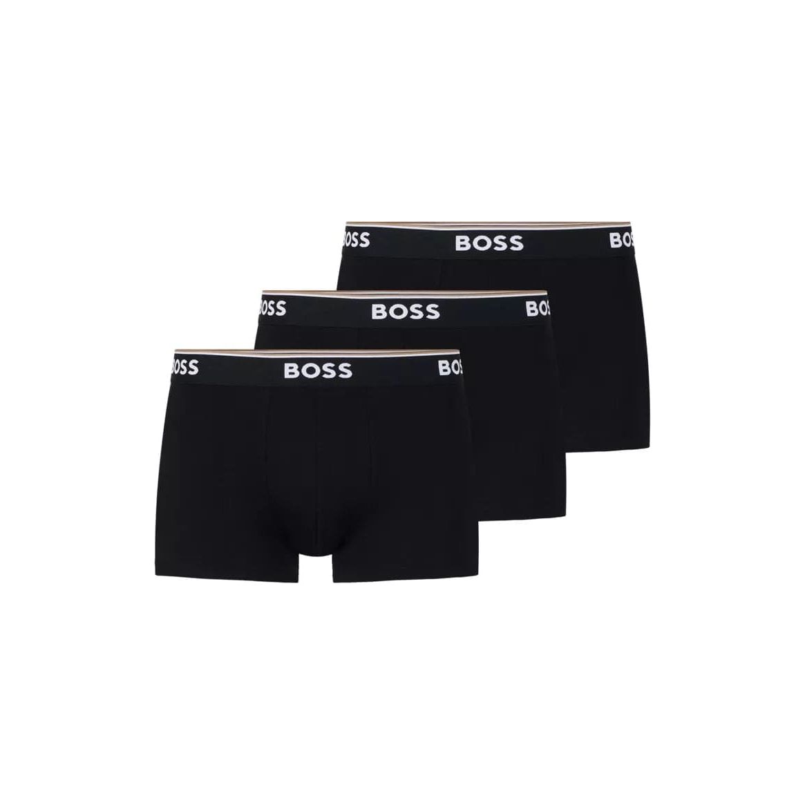 BOSS THREE-PACK OF STRETCH-COTTON TRUNKS WITH LOGO WAISTBANDS - Yooto