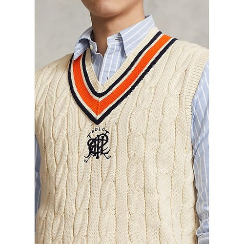 Load image into Gallery viewer, POLO RALPH LAUREN CREST COTTON CRICKET WAISTCOAT - Yooto
