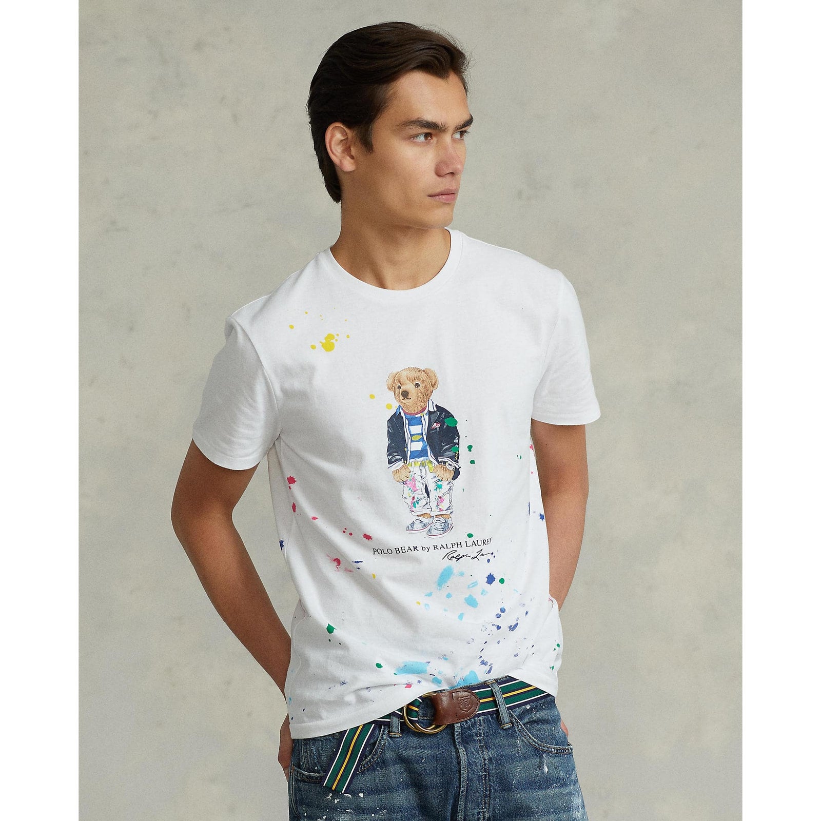 Paint-Splatter Polo Bear T-Shirt - All Fits - Yooto