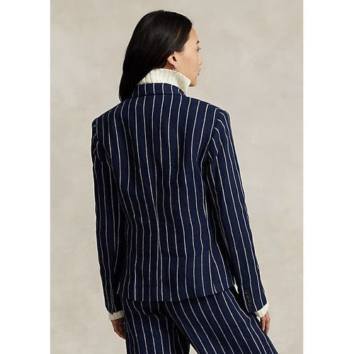 Load image into Gallery viewer, POLO RALPH LAUREN STRIPED LINEN DOUBLE-BREASTED BLAZER - Yooto
