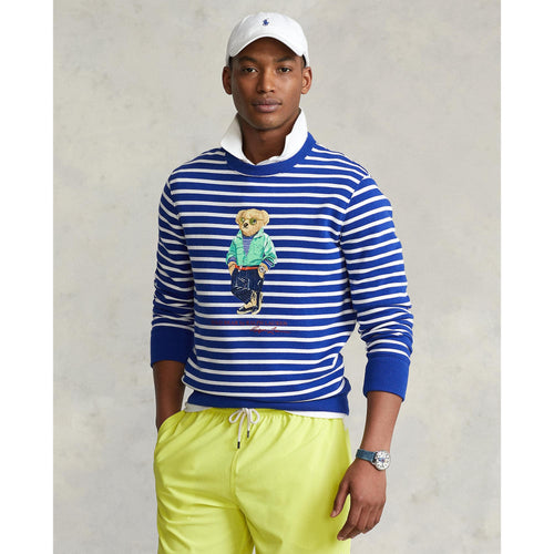 Ներբեռնեք պատկերը Պատկերասրահի դիտիչում՝ Polo Bear Striped Fleece Sweatshirt - Yooto
