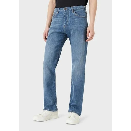 Jeans J21 regular fit in comfort denim twill washed - Yooto