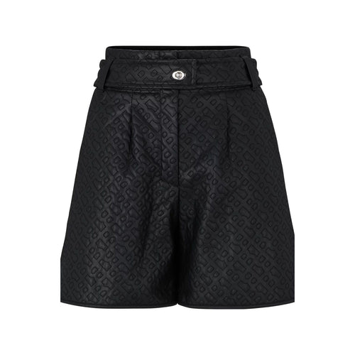 Load image into Gallery viewer, BOSS RELAXED-FIT SHORTS IN MONOGRAM-EMBOSSED FAUX LEATHER - Yooto
