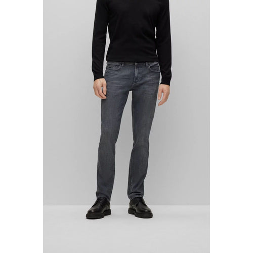 Load image into Gallery viewer, BOSS SLIM-FIT JEANS IN GREY ITALIAN SUPER-SOFT DENIM - Yooto
