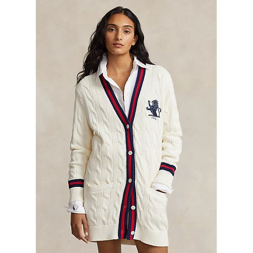 Load image into Gallery viewer, POLO RALPH LAUREN CABLE-KNIT COTTON CRICKET CARDIGAN - Yooto
