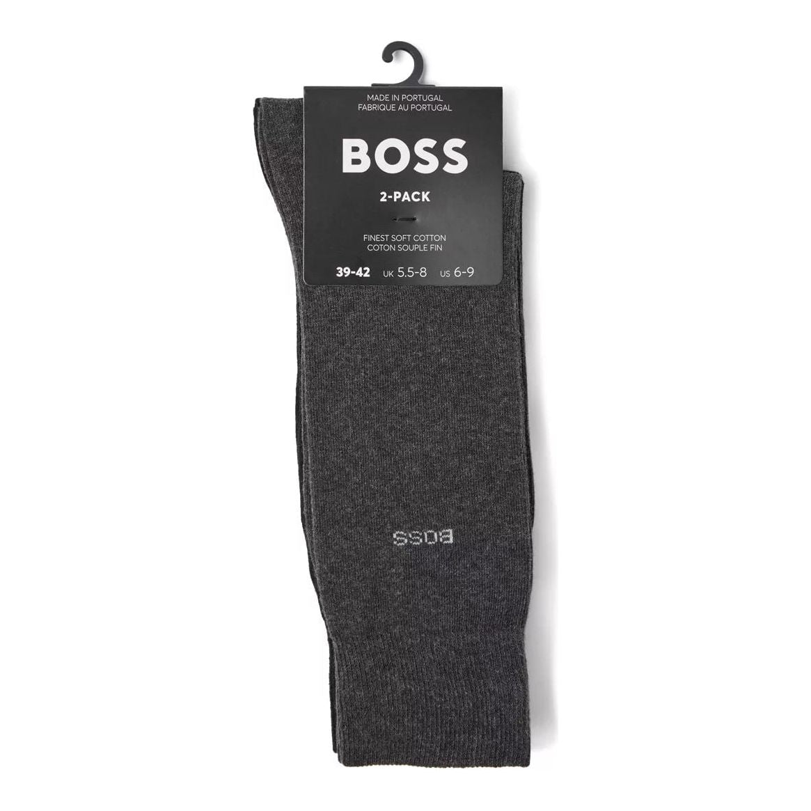 BOSS TWO-PACK OF COTTON-BLEND REGULAR-LENGTH SOCKS - Yooto