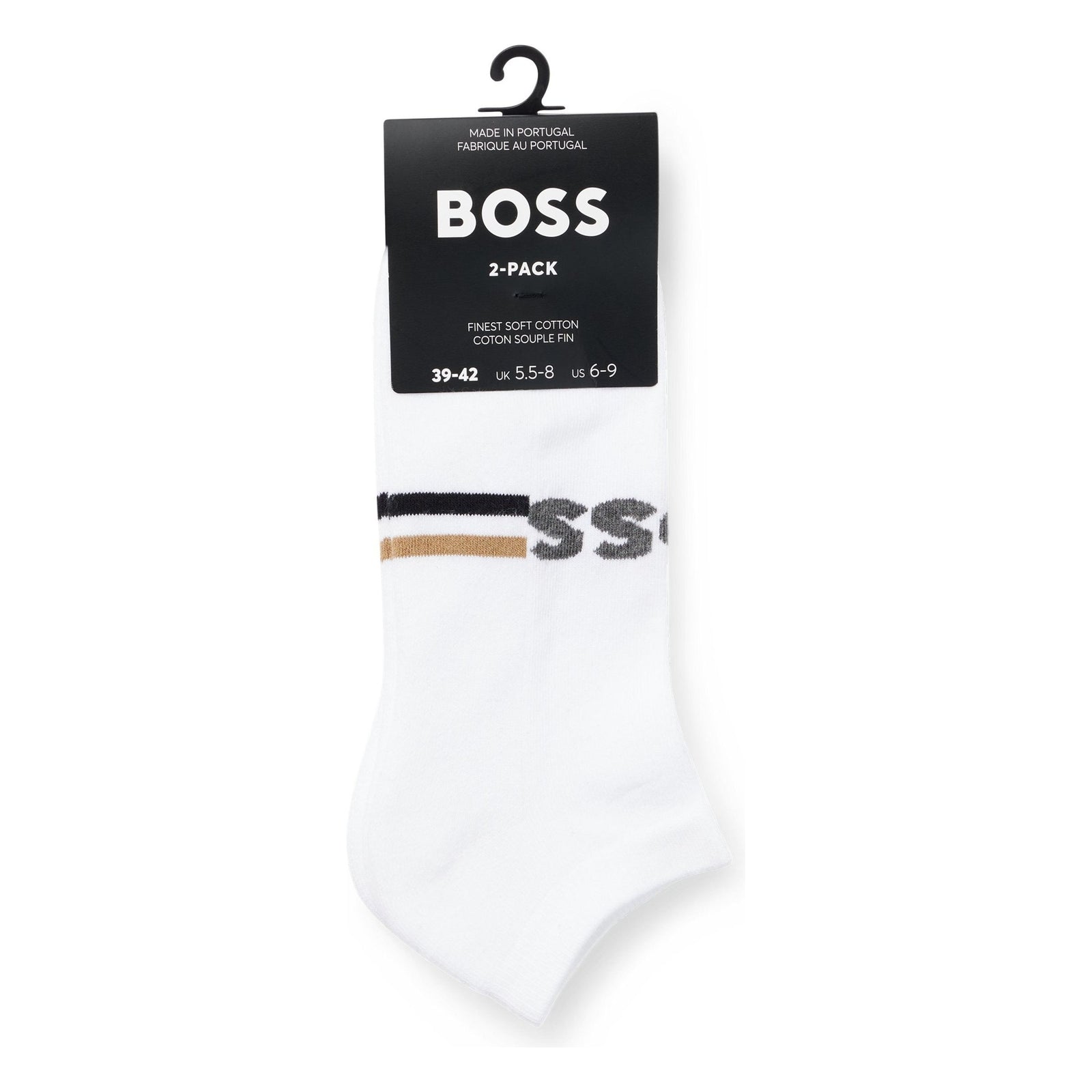 BOSS COTTON BLEND ANKLE SOCKS IN A PACK OF TWO - Yooto