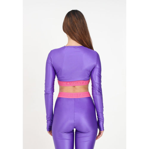 Load image into Gallery viewer, VERSACE JEANS COUTURE CROP TOP WITH LOGO BAND - Yooto
