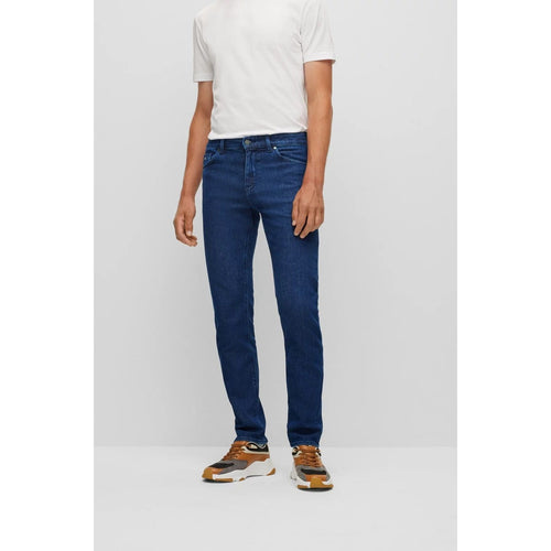 Load image into Gallery viewer, BOSS REGULAR-FIT JEANS IN BLUE COMFORT-STRETCH DENIM - Yooto
