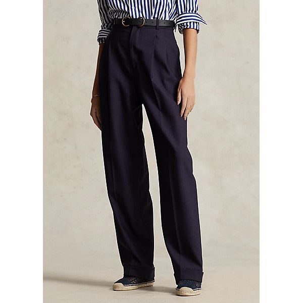 POLO RALPH LAUREN WOOL-BLEND WIDE-LEG TROUSER - Yooto