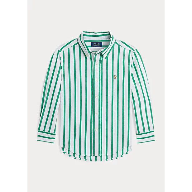 POLO RALPH LAUREN STRIPED COTTON POPLIN SHIRT - Yooto