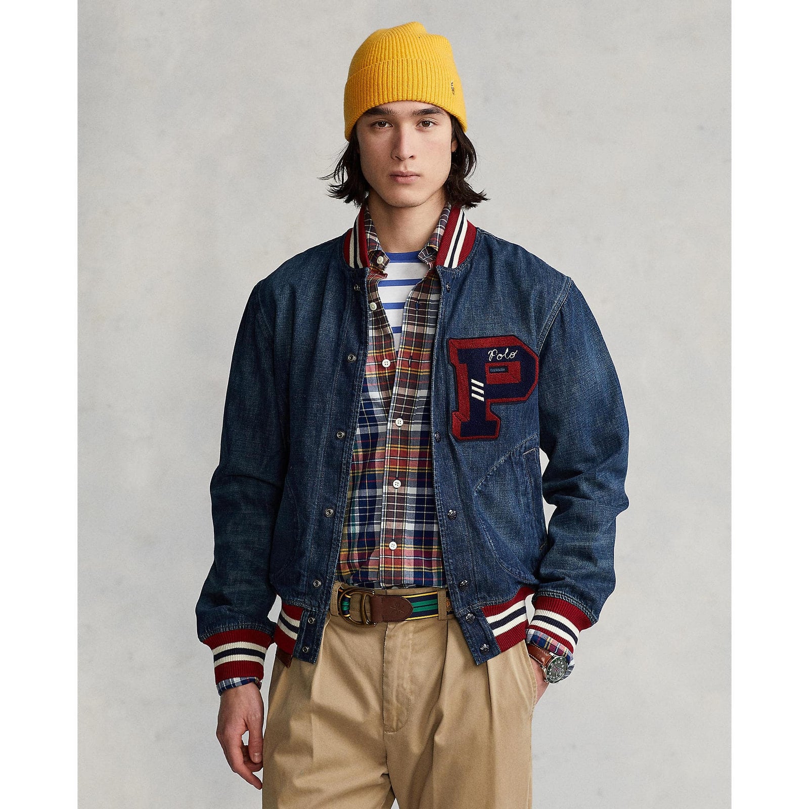 Denim Baseball Jacket - Yooto