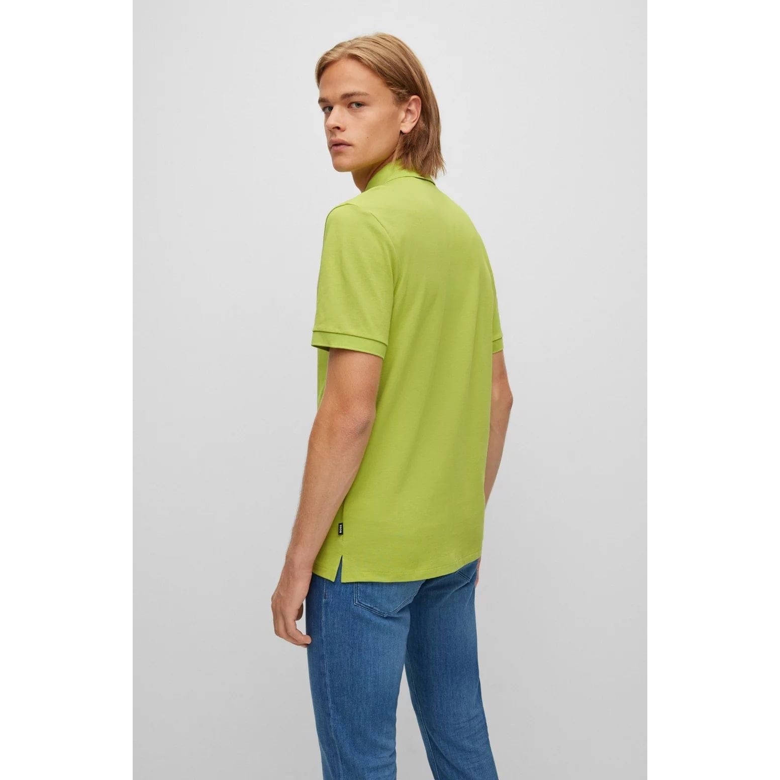 BOSS ORGANIC-COTTON POLO SHIRT WITH EMBROIDERED LOGO - Yooto