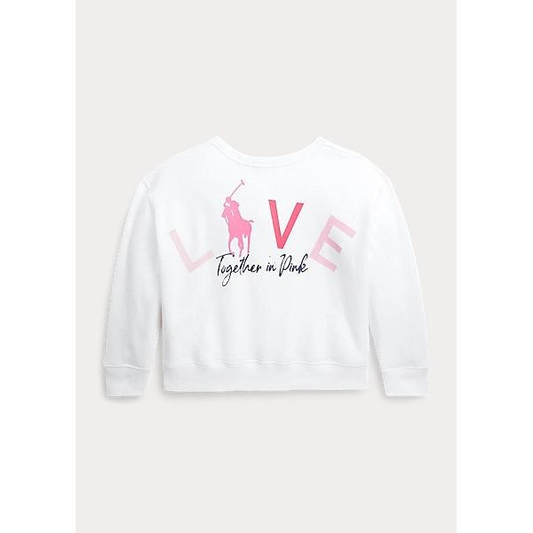 POLO RALPH LAUREN PINK PONY FLEECE SWEATSHIRT - Yooto