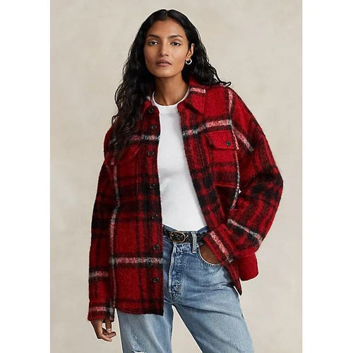 Load image into Gallery viewer, POLO RALPH LAUREN OVERSIZE FIT PLAID WOOL-BLEND SHIRT - Yooto
