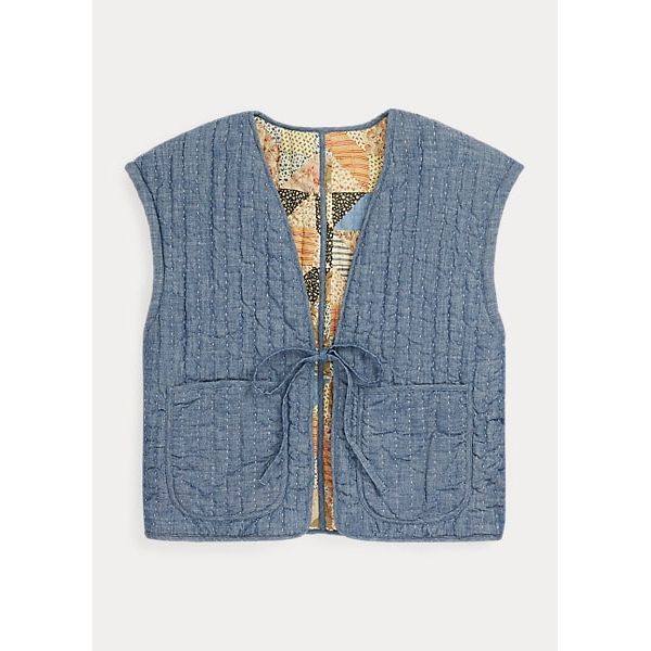 POLO RALPH LAUREN REVERSIBLE QUILTED COTTON GILET - Yooto