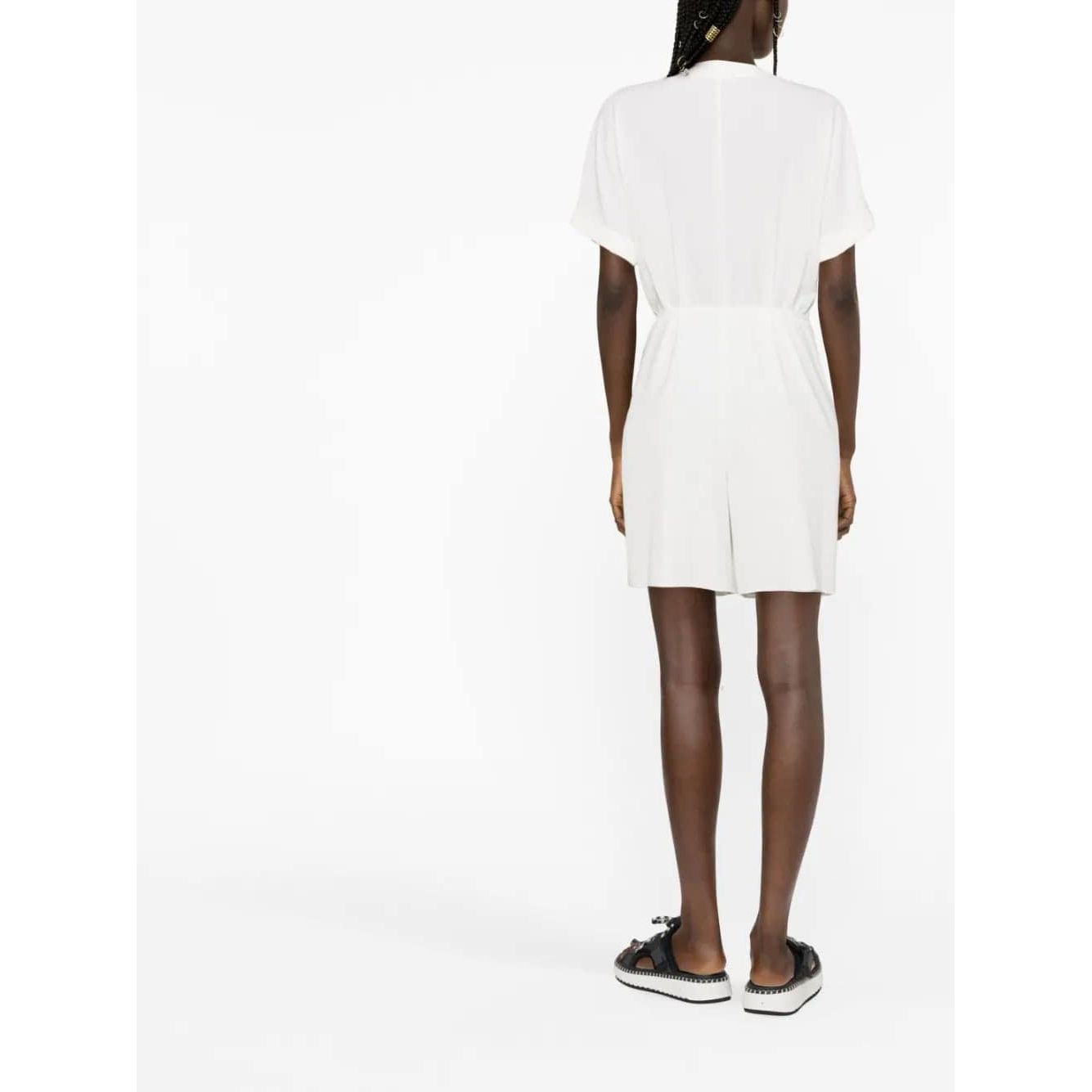 EMPORIO ARMANI DOUBLE-BREASTED SHORT-SLEEVED PLAYSUIT - Yooto