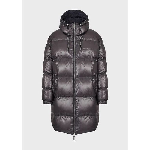 Load image into Gallery viewer, EMPORIO ARMANI NYLON REVERSIBLE HOODED 3/4-LENGTH PUFFER JACKET - Yooto
