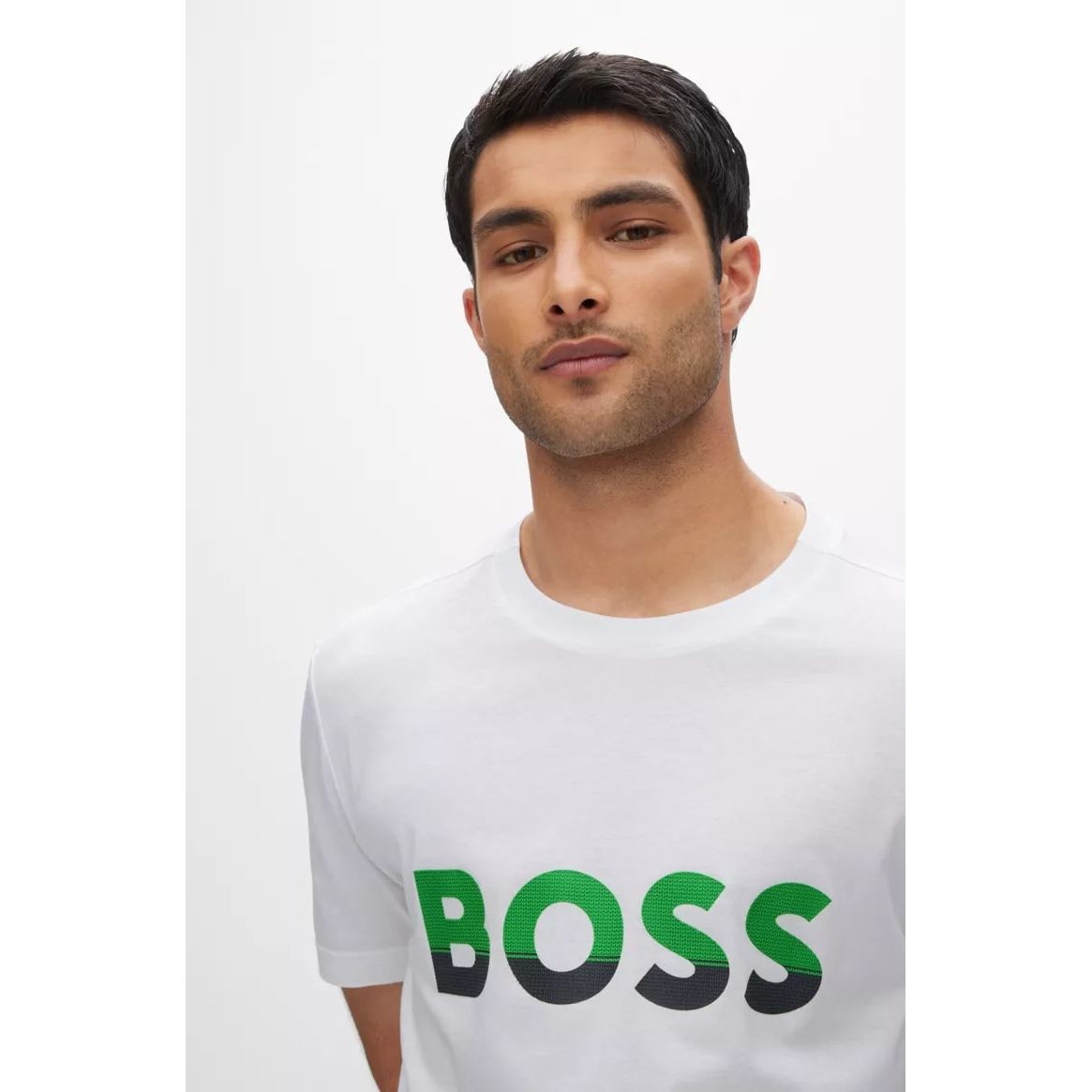 BOSS COTTON-JERSEY T-SHIRT WITH COLOUR-BLOCKED LOGO PRINT
REGULAR FIT
RESPONSIBLE - Yooto