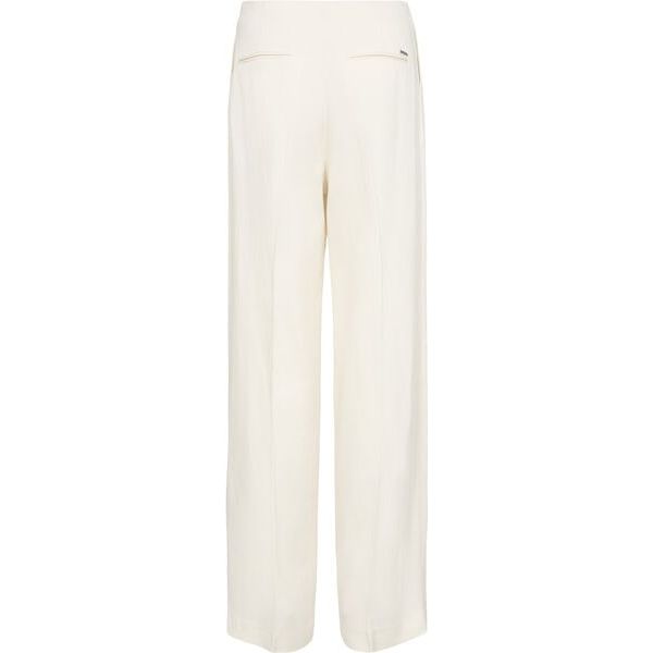 BOSS HIGH-WAISTED REGULAR-FIT TROUSERS IN A LINEN BLEND - Yooto