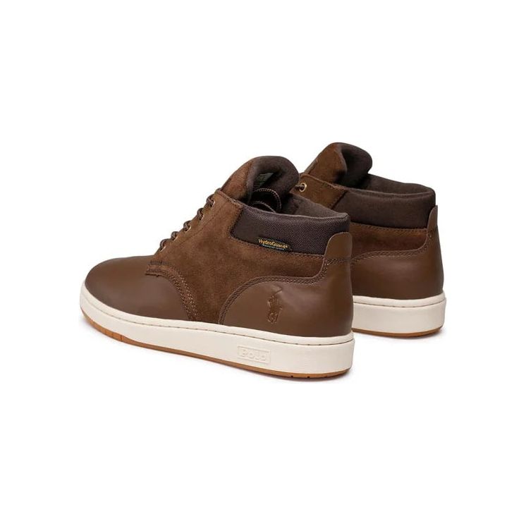 POLO RALPH LAUREN WATERPROOF LEATHER-SUEDE SNEAKER BOOT - Yooto