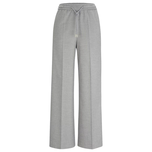 Load image into Gallery viewer, BOSS RELAXED-FIT TROUSERS WITH BRANDED WAISTBAND DETAIL - Yooto
