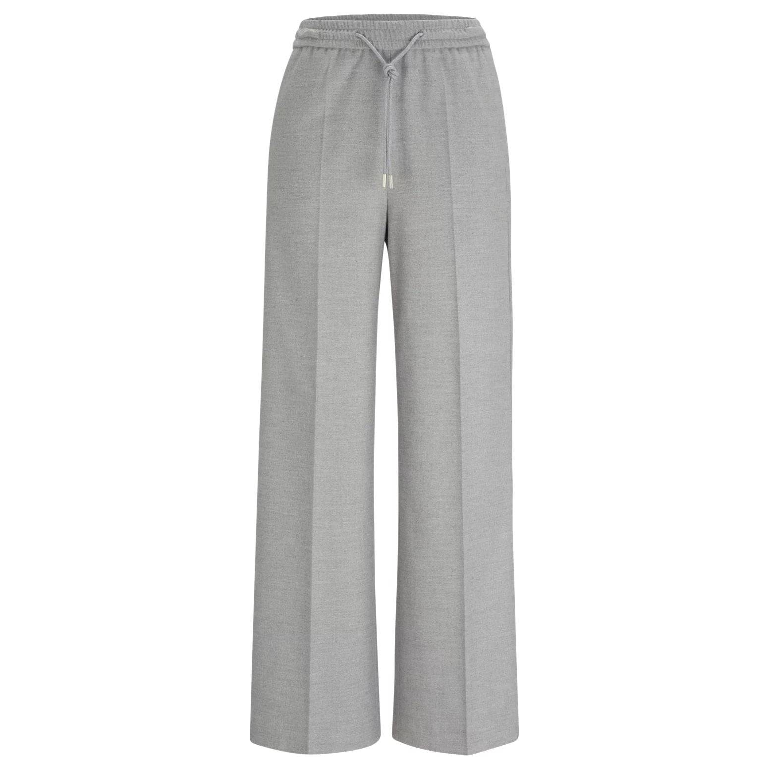 BOSS RELAXED-FIT TROUSERS WITH BRANDED WAISTBAND DETAIL - Yooto