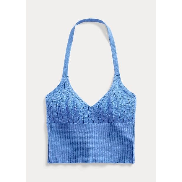 Polo Ralph Lauren Cable-Knit Halter Top - Yooto