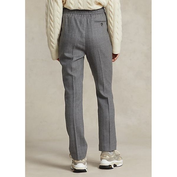 Polo Ralph Lauren Straight leg trousers with drawstring in herringbone fabric - Yooto